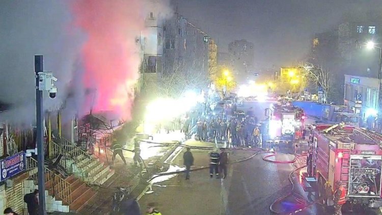    Bakıda güclü yanğın başladı - Fotolar   