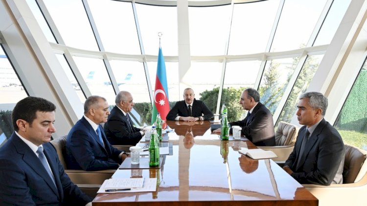    Prezident İlham Əliyev təyyarə qəzası ilə bağlı müşavirə keçirdi   