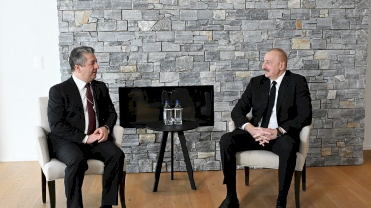    İlham Əliyev Davosda İraq Kürdüstan regionunun baş naziri ilə görüşdü   