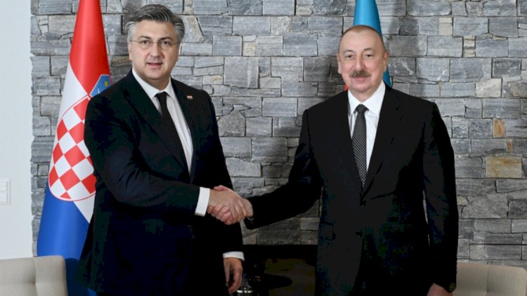    İlham Əliyev Davosda Xorvatiyanın baş naziri ilə görüşdü   