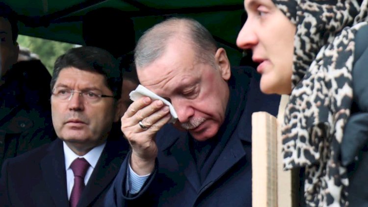    Ərdoğan yanğında həlak olanların dəfnində ağladı - Foto   