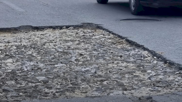    Abşeronda yol çökdü: Problem nə vaxt həll olunacaq? - Video   