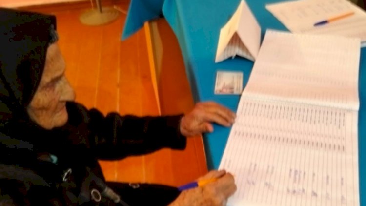    113 yaşlı seçici səsvermədə iştirak etdi   