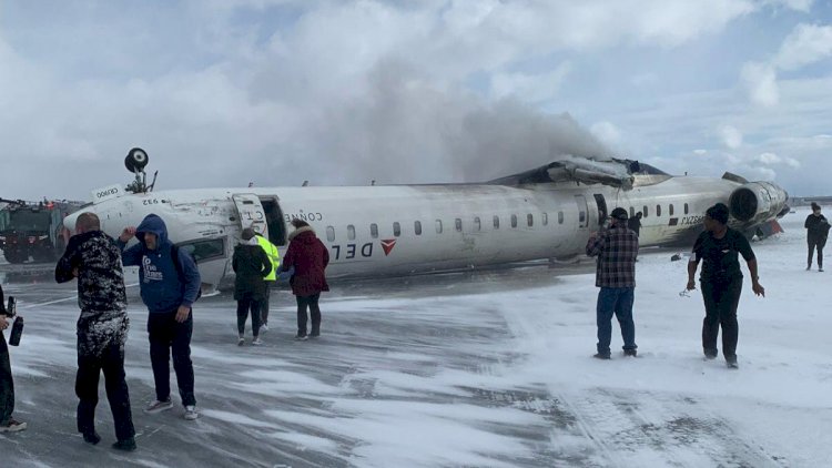    Torontoda Delta Hava Yollarına məxsus təyyarə qəzaya uğradı   
