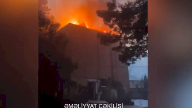    Pirallahıda güclü yanğın - Hadisə yerindən GÖRÜNTÜLƏR    