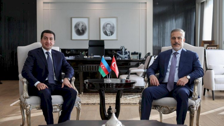    Hikmət Hacıyev Ankarada Hakan Fidanla görüşdü   