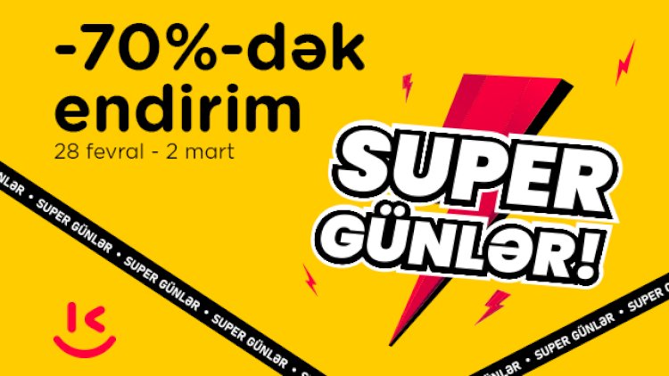    “Kontakt”ın “Super günlər”ində -70%-dək endirim – YALNIZ 3 GÜN   