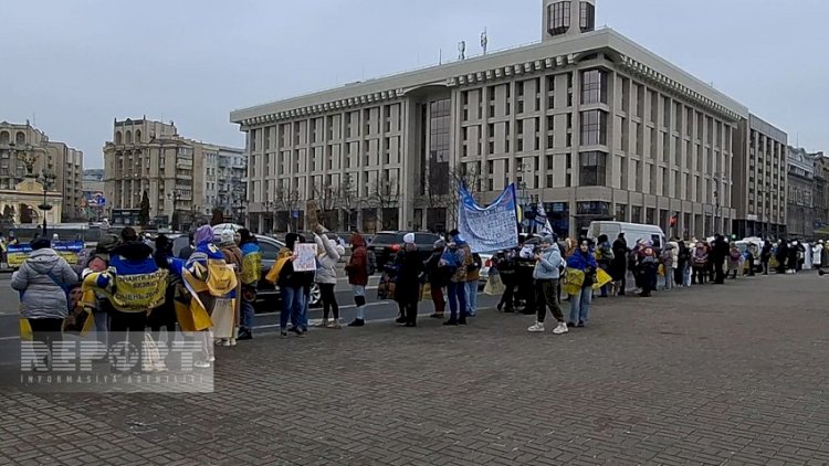    Kiyevdə etiraz aksiyası keçirildi   