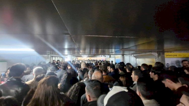    Metronun “Koroğlu” stansiyasında  gərginlik yarandı   