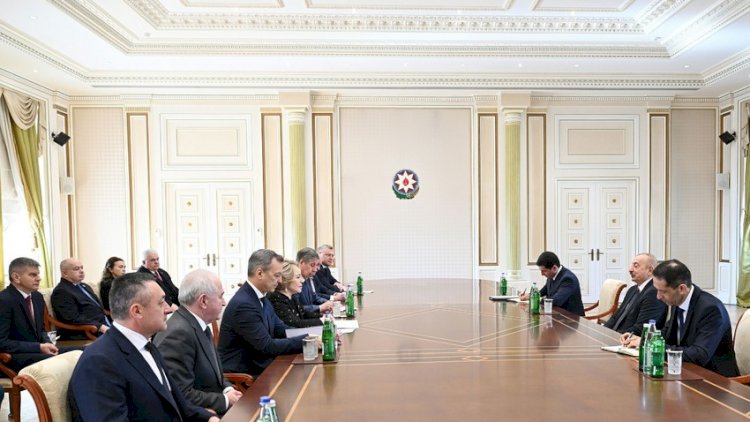    Əliyev Matviyenkonu qəbul etdi   