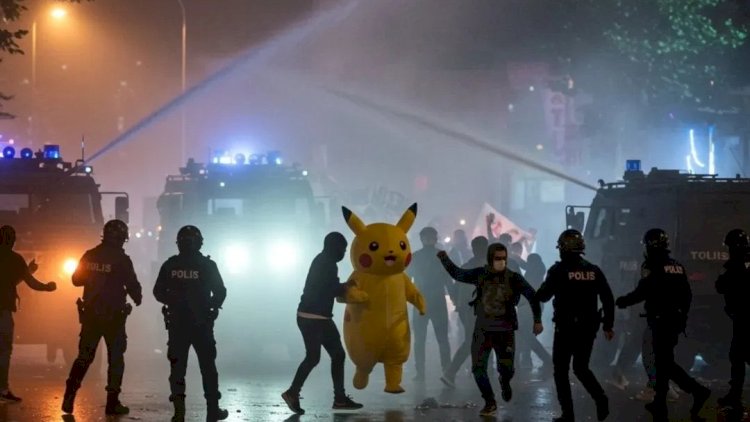    “İnqilabçı Pikachu” Türkiyədəki aksiyalara necə gəlib çıxdı? -   VİDEO