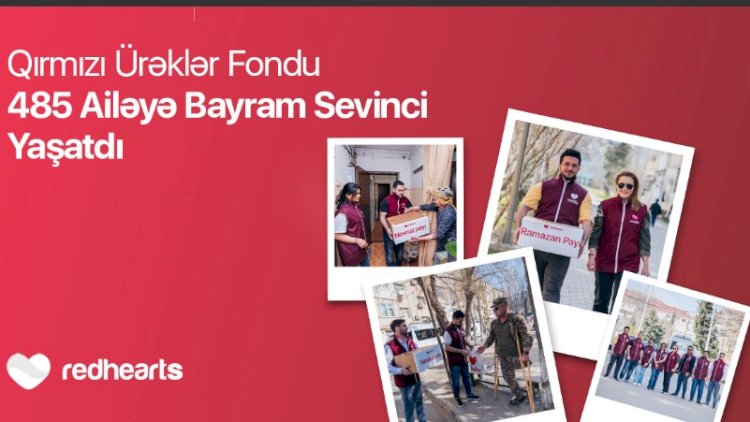    Qırmızı Ürəklər Fondu 485 ailəyə bayram sevinci yaşatdı   