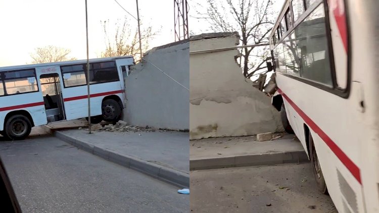    Bakıda sərnişin avtobusu HASARA ÇIRPILDI   