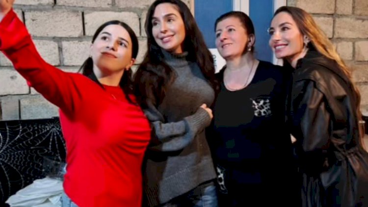    Arzu Əliyeva və Leyla Əliyeva Qəbələdə sakinlərlə görüşdülər   