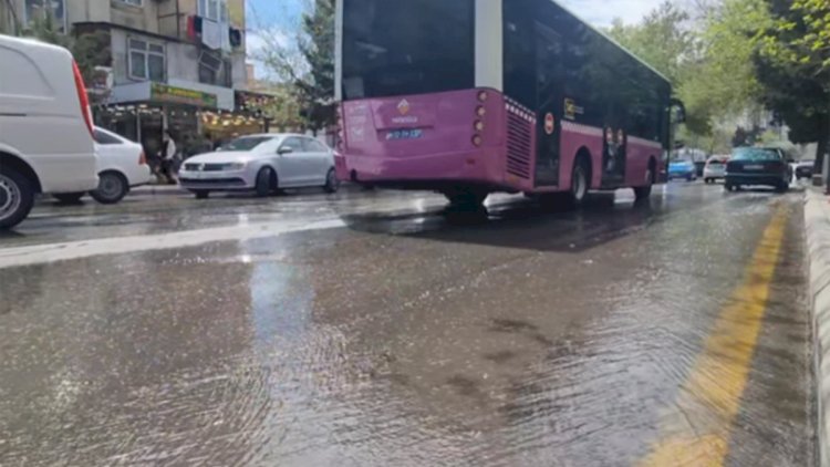    Metronun “Memar Əcəmi” stansiyasının yaxınlığını su basdı   