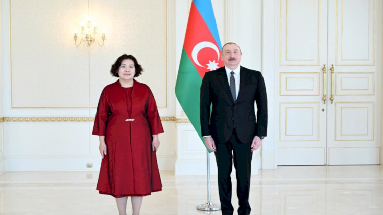    Prezident Çin səfirinin etimadnaməsini qəbul etdi   