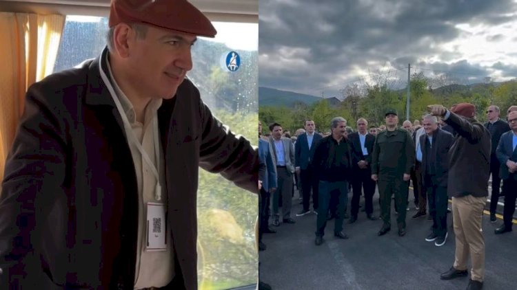    Paşinyan sərhədimizə gəlib Azərbaycanı işarə etdi - Foto   