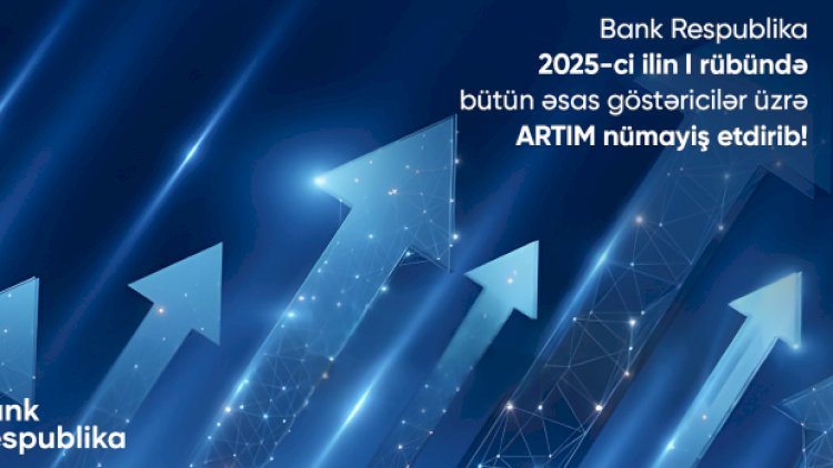    Bank Respublika I rübdə bütün əsas maliyyə göstəriciləri üzrə artım nümayiş etdirib   