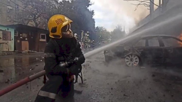    Bakıdakı güclü yanğının qarşısı alındı - Video   