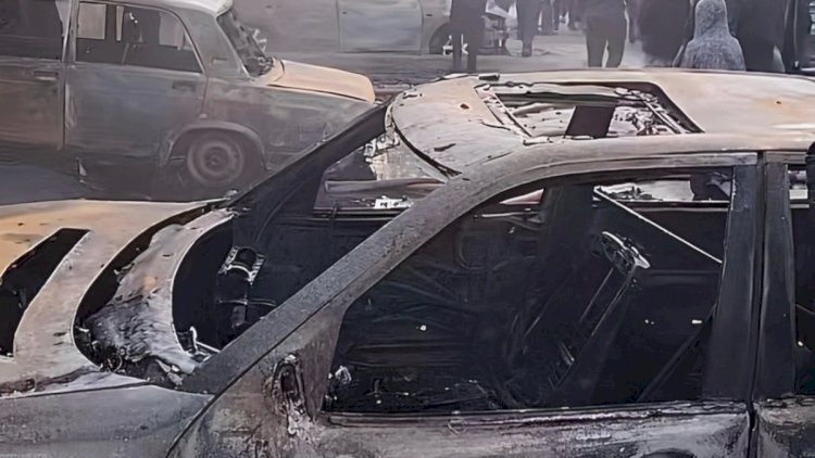    Bakıdakı yanğında beş avtomobil külə döndü   