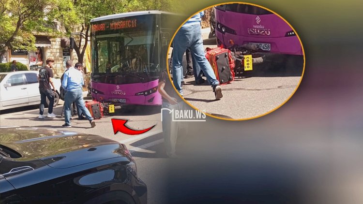    Bakıda motosiklet maşınla toqquşub avtobusun təkərləri altına düşdü   