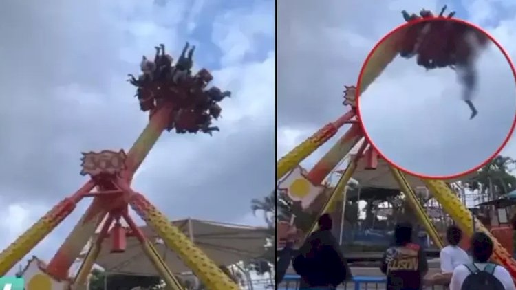    13 yaşlı uşaq  yerə çırpıldı - Lunapark FACİƏSİ   