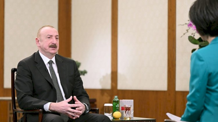    İlham Əliyev Çinin CGTN telekanalına müsahibə verdi   