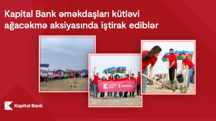    Kapital Bank əməkdaşları kütləvi ağacəkmə aksiyasında iştirak ediblər   