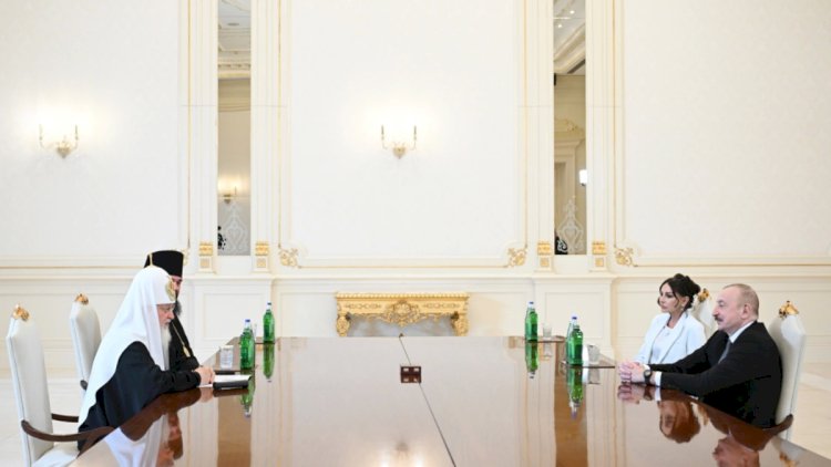    lham Əliyev Moskvanın və Bütün Rusiyanın Patriarxı Kirill ilə görüşdü   