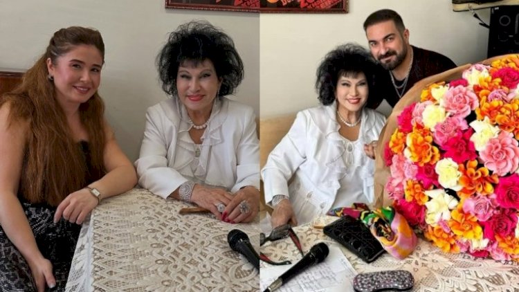    Məşhurlar Zeynəb Xanlarova ilə bir arada - Fotolar   