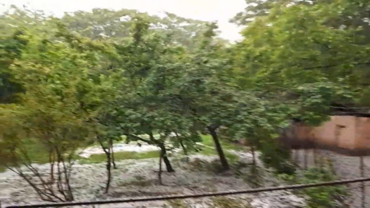   Naxçıvana dolu yağdı - Fotolar   