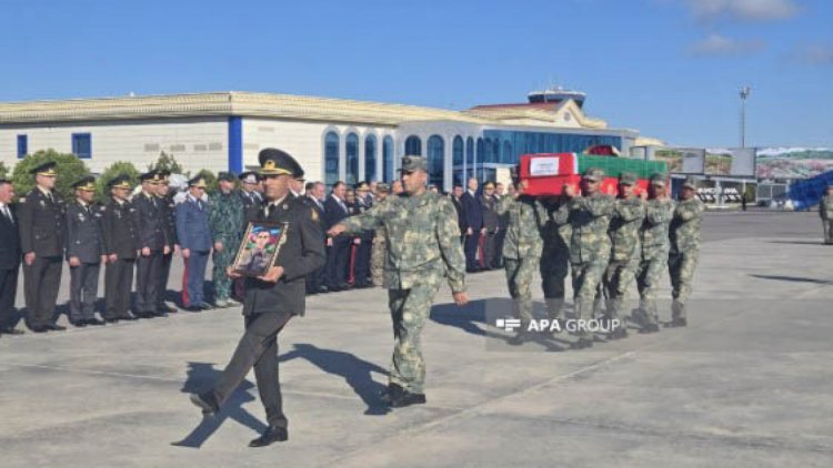    Şəhid Muxtar Bayram oğlu Məmmədovun nəşi Naxçıvana gətirilib   