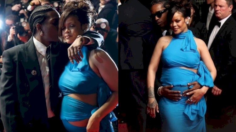    Rihanna nişanlısı ilə qırmızı xalçada - Fotolar   