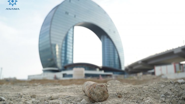    “Port Baku” ərazisində top mərmisi tapıldı - FOTO   