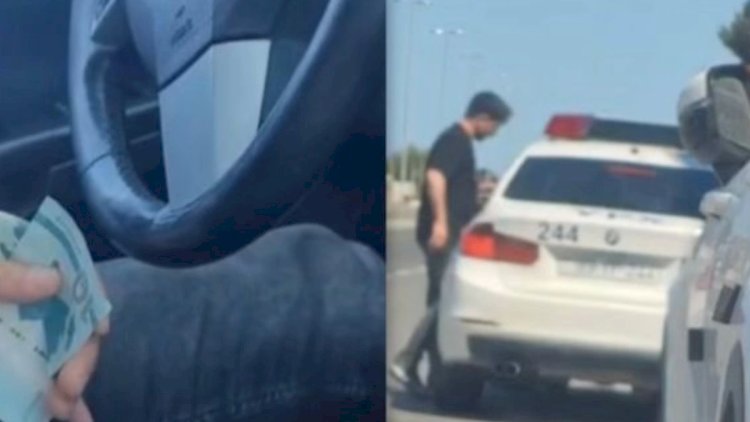    Yol polisini təhdid edən sürücü həbs olundu   