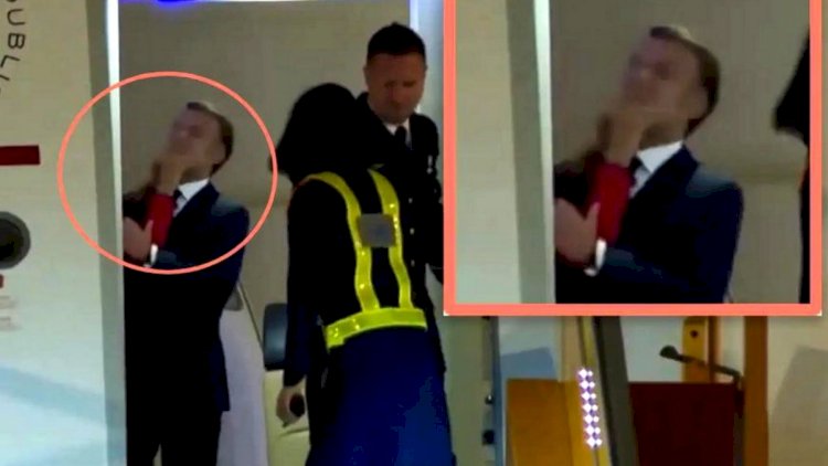    Makron arvadının ona şillə vurmasından danışdı   