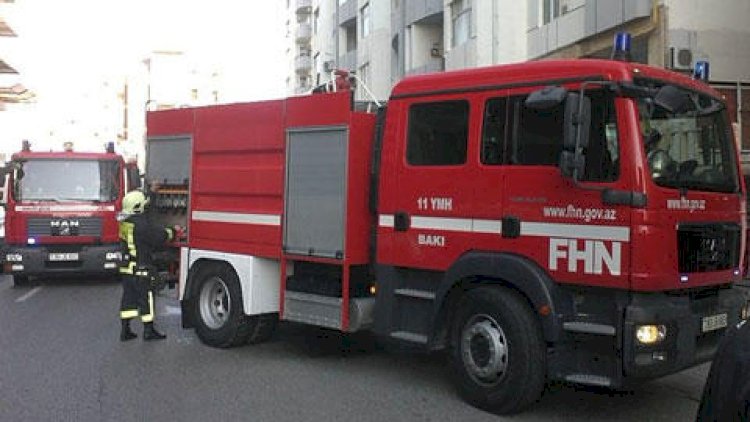    Bakıda yanğın başladı   