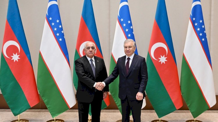    Özbəkistan Prezidenti Şavkat Mirziyoyev Baş nazir Əli Əsədovu qəbul etdi   