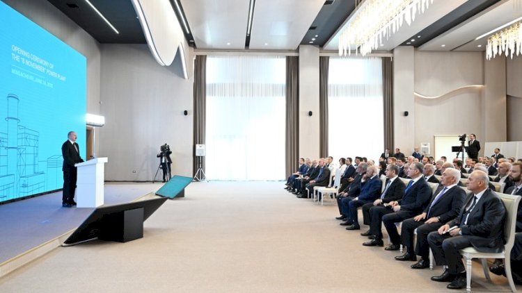    İlham Əliyev Mingəçevirdə “8 Noyabr” Elektrik Stansiyasının açılışında iştirak etdi   