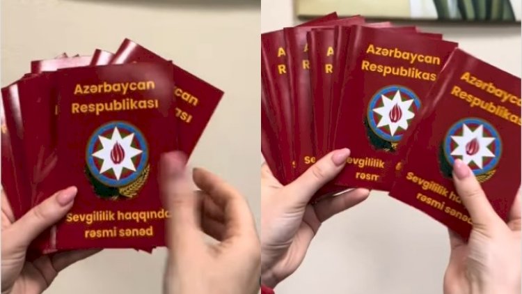    “Sevgililik haqda rəsmi sənəd” – Gerbimiz belə təhqir edildi...   + VİDEO