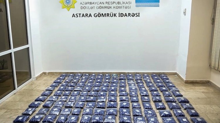    Astara Gömrüyündə 103 kilo narkotik müsadirə olundu   