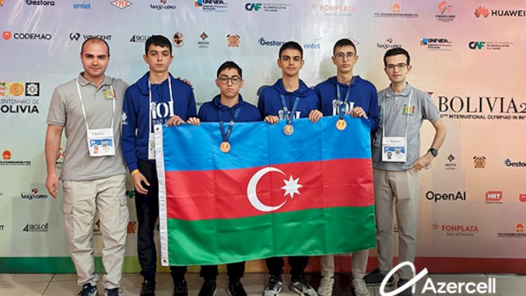    “Azercell” IOI-da uğur qazanan məktəbliləri təbrik edir   
