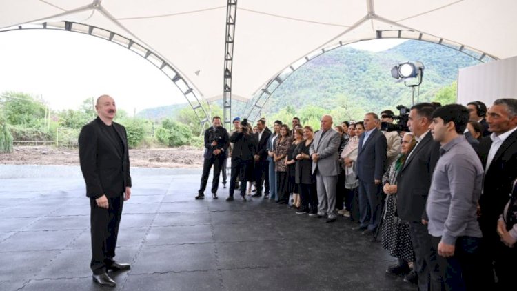    Prezident İlham Əliyev Xocalı sakinləri ilə görüşdü   - FOTOLAR