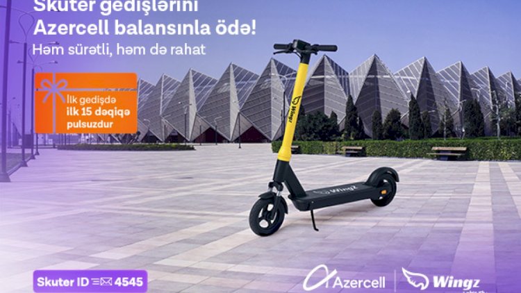    “Azercell” ilə şəhərdaxili mikromobillikdə yeni mərhələ   