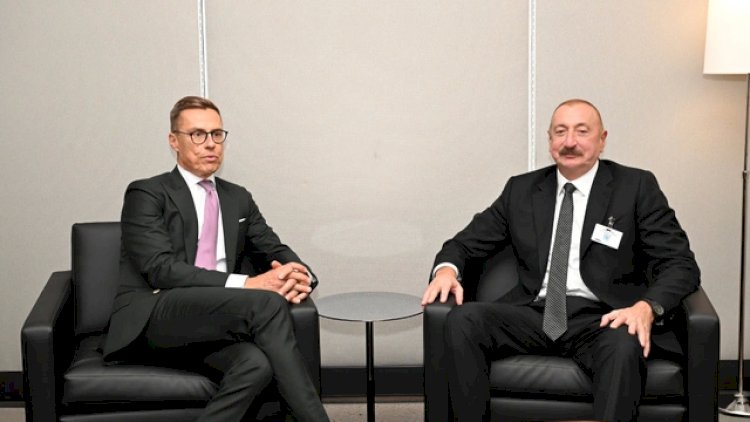    İlham Əliyev Nyu-Yorkda Finlandiya Prezidenti Aleksandr Stubb ilə görüşdü - Fotolar   