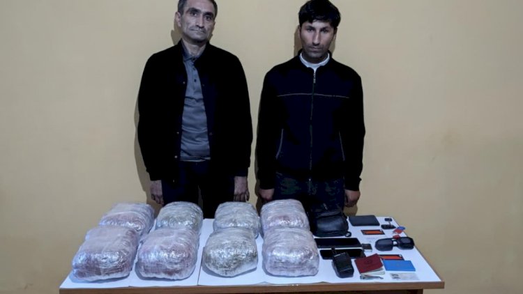    İranla sərhəddə 2 nəfər 8 kq narkotiklə saxlanıldı   
