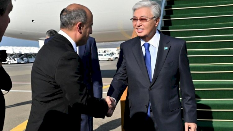   Tokayev Qəbələyə gəldi   
