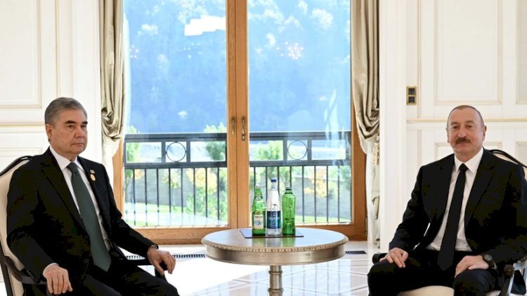    İlham Əliyev Qurbanqulu Berdiməhəmmədov ilə görüşdü   