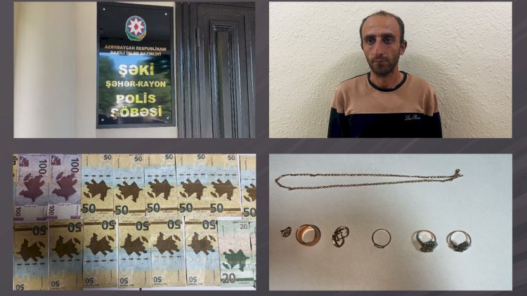    Şəkidə oğurluq etdiyi evi yandıran şəxs tutuldu   