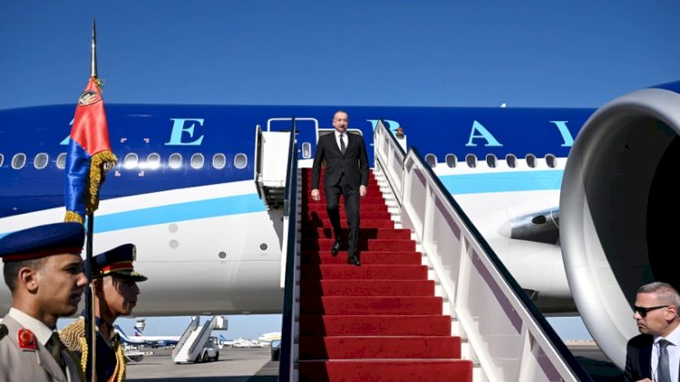    Prezident İlham Əliyev Misirə işgüzar səfər etdi   